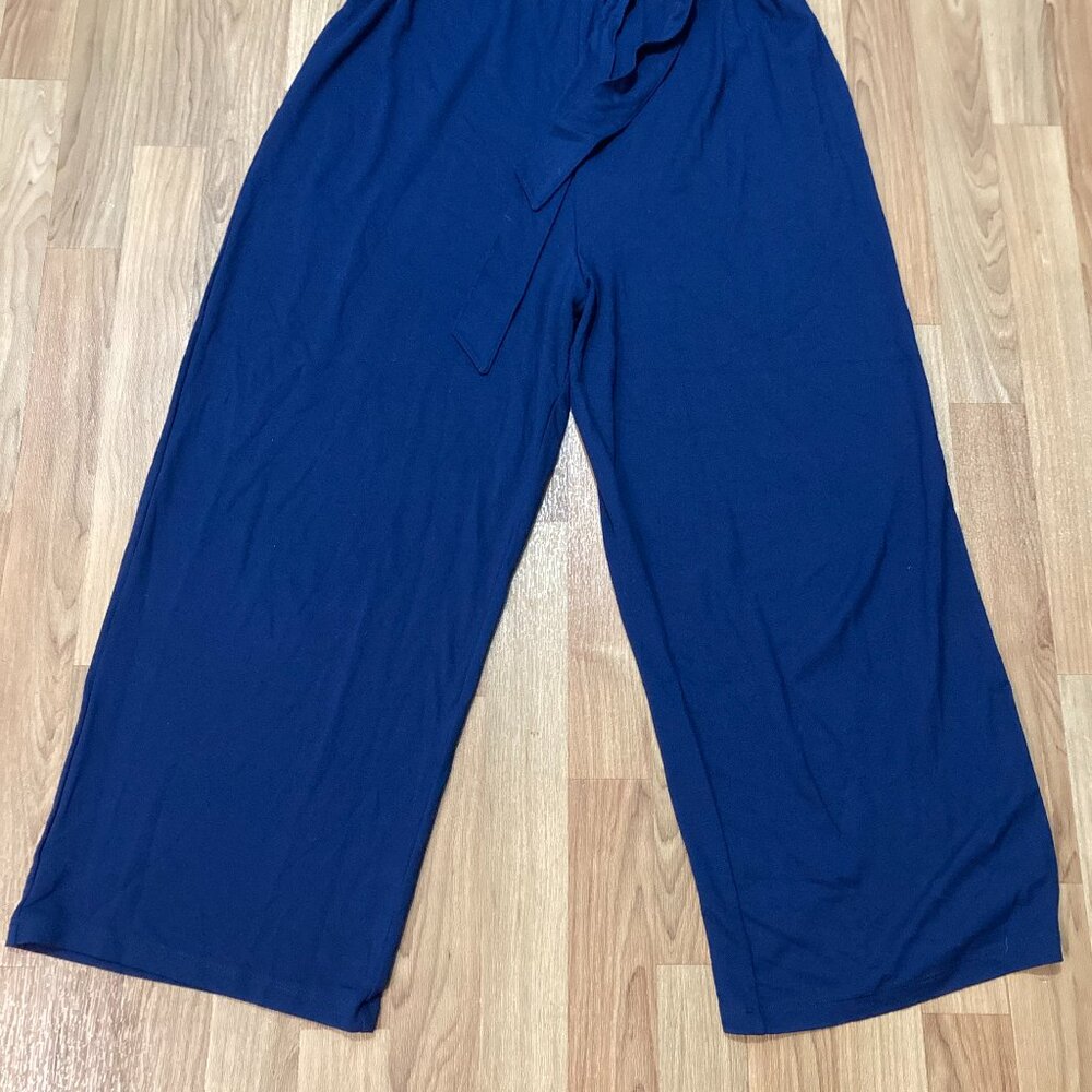 Caralynmirand Jumpsuit Jumper Sleeveless Navy Elastic waist Minimalist XXL - Picture 3 of 13